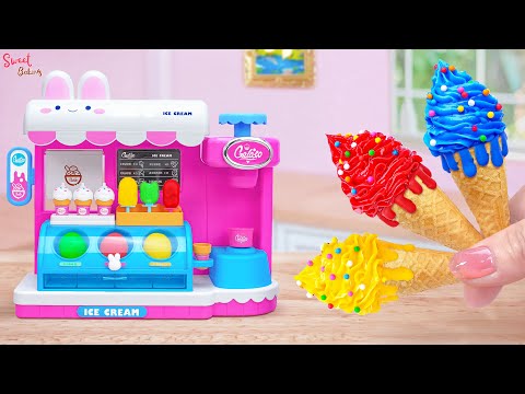 🍦Wunderschönes Mini-Regenbogeneis💞 60 Minuten entspannendes Eiscreme-Backen (ASMR) | Süßes Backen