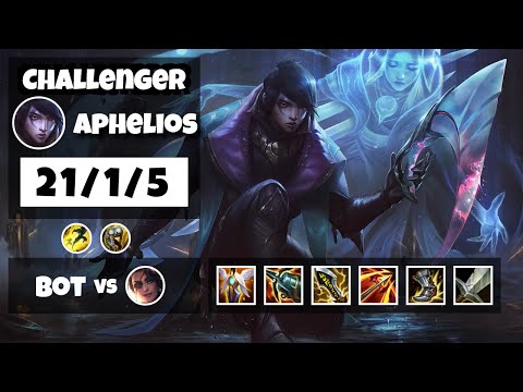 Aphelios vs Samira TURKISH Challenger BOT (21/1/5) - v11.13