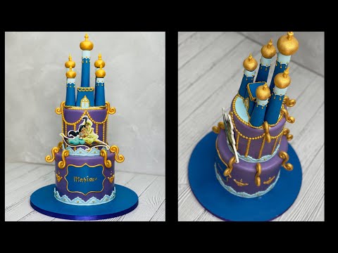 Princess Jasmine & Aladdin Castle Cake