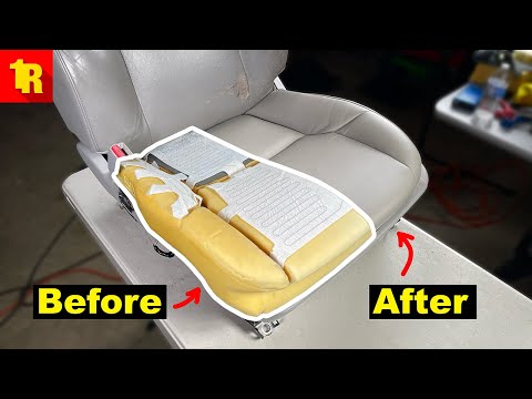 Thumbnail for Before And After LEATHER SEAT RESTORATION With SEAT FOAM REPAIR!! by SEAT