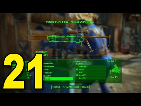 Fallout 4 - Part 21 - Weapon Modding! (Let's Play / Walkthrough / Gameplay)