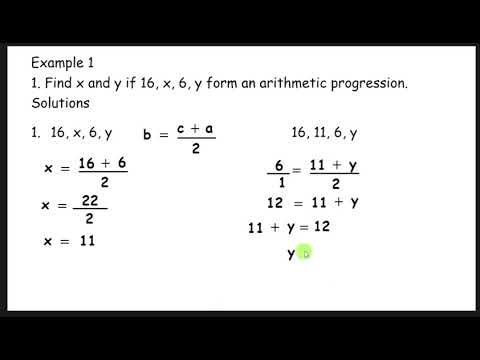 Mathematic Lesson 12 on finding Arithmetic mean of an Arithmetic Progression