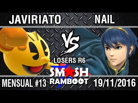 [SmashxRamboot #13] Javiriato (Pac-Man) Vs. Nail (Marth) Losers R.6