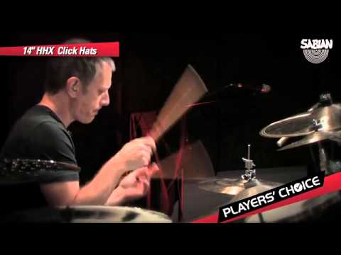 Dave Weckl tests new 2012 Sabian HHX Click Hats