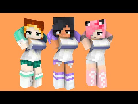 COUPLE DANCE DARLING OHAYO CUTE WEDDING APHMAU, KIM AND KC - MINECRAFT ANIMATION #shorts