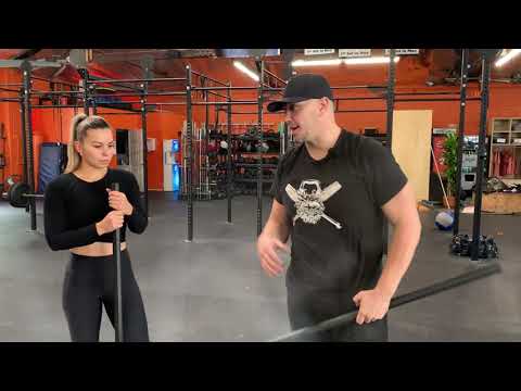 Basic human movement drills - Forward and backward walking drill with staff 360 defense