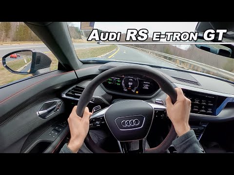 2022 Audi RS e-tron GT - 637hp EV Launch Control! (POV Binaural Audio)