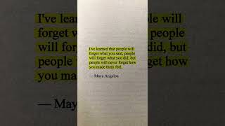 A beautiful Quote from Maya Angelou #quotes
