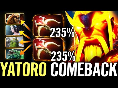 🔥 2x Daedalus YATORO New Carry Hero Comeback — 60% Chance 235% Crit META Ember Spirit Dota 2 Pro