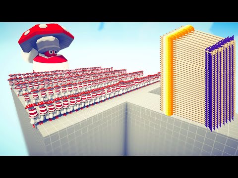 100x MUSHROOMS + GIANT MUSHROOM vs EVERY GOD - Totally Accurate Battle Simulator TABS