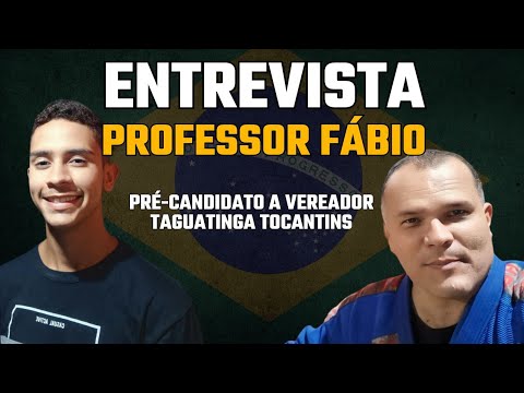 FALA CANDIDATO - professor Fábio - ENTREVISTA AO VIVO CANDIDATOS TAGUATINGA TOCANTINS 12/04-24