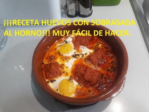 🍳 COMO HACER HUEVOS CON SOBRASADA AL HORNO 🍳 RECETA PASO A PASO