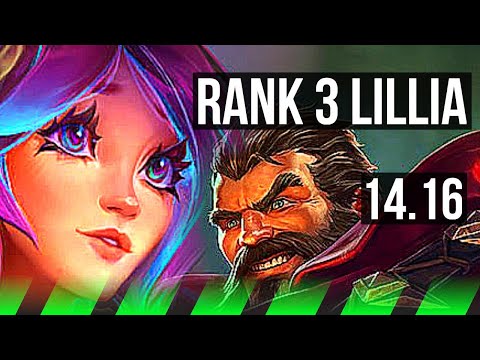 LILLIA vs GRAVES (JGL) | Rank 3 Lillia, 8/1/10, Rank 20 | NA Challenger | 14.16
