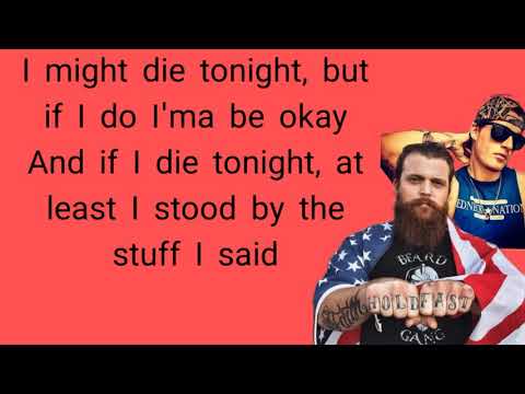 Adam Calhoun feat Upchurch- Die tonight (Lyrics video)