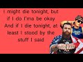 Adam Calhoun Feat Upchurch Die Tonight Lyrics Video