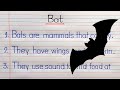 5 Lines about Bat | Short Paragraph on Bat  |