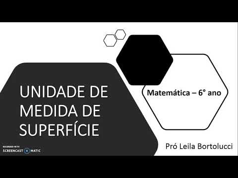 Unidade de medida de superfície _ 6⁰ ano