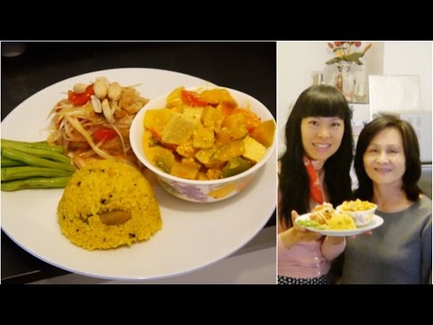 Curry de potiron [Recette de ma maman] [Version Vegan] au tôfu & tonyû Video