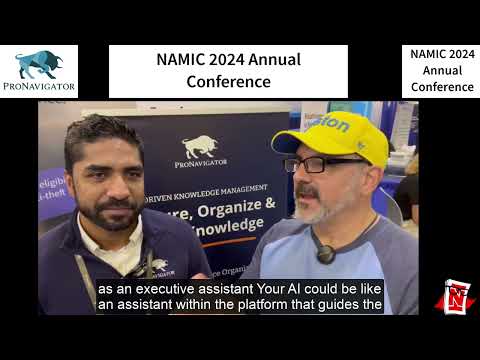 NAMIC 2024 Annual Conference - Joseph D'Souza of ProNavigator