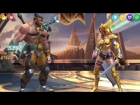 HERCULES Vs ANGELA || Marvel Contest Of Champions || Special Attacks. #marvel #mcoc