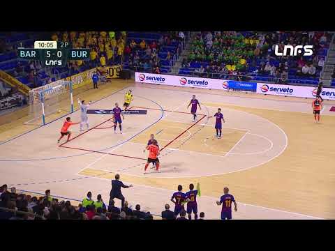 Gol Luisma (5-1) Barça - Pescados Rubén Burela. J8, 1Div. LNFS