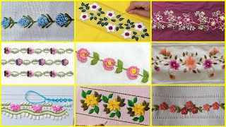 2025Hemline embroidery border / floral borderline embroidery for tablecloth/ shawl / lace embroidery