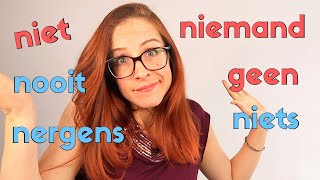 Dutch NEGATION words // Negatiewoorden // Dutch for BEGINNERS les 20 (NT2 - A1)