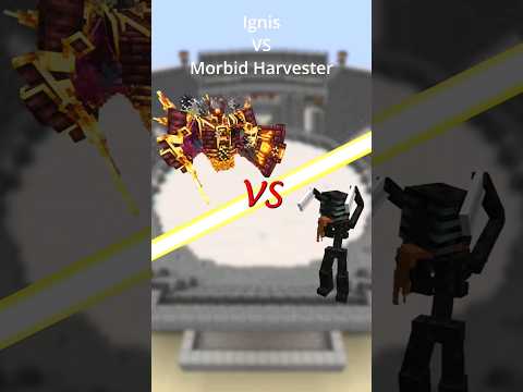 Ignis vs Morbid Harvesters! Minecraft Mob Battle! #shorts #minecraft #マインクラフト