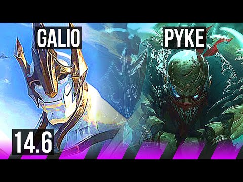 GALIO & Kai'Sa vs PYKE & Xayah (SUP) | Rank 8 Galio, 3/3/19 | TR Master | 14.6