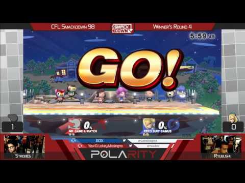 CFL Smackdown 98 WiiU - Stroibcs (GnW) vs Ryubushi (ZSS) - Winners R4