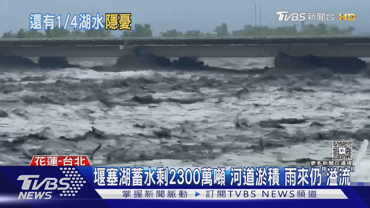 花蓮馬太鞍溪堰塞湖「溢流口下切80米」流掉27200座泳池 仍紅色警戒