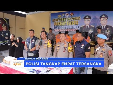POLRESTA SIDOARJO UNGKAP PEREDARAN NARKOTIKA JENIS SABU 1,5 KG