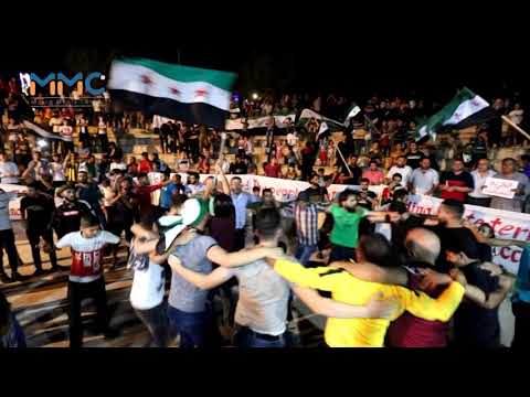 مظاهرة مسائية في مدينة إدلب