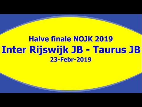 Halve finale NOJK 2019. Inter Rijswijk JB - Taurus JB