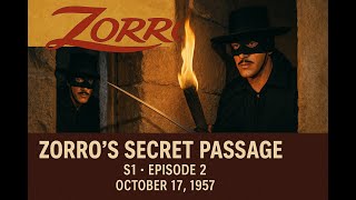 Zorro (1957) – S01E02 "Zorro’s Secret Passage" [4K-COLORIZED] #Zorro #Zorro1957 #DisneyZorro