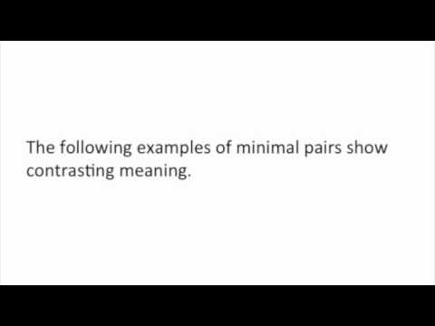A Closer Look At Minimal Pairs