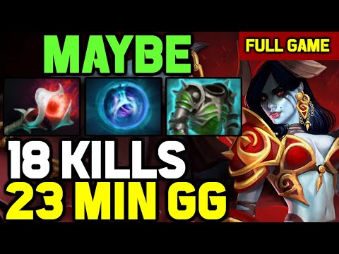 Maybe MID Queen of Pain AGGRESSIVE KILLER gameplay w/ 33k Damage