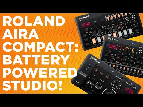 Roland Aira Compact: T-8 / J-6 / E-4: Tragbare Drum-Machine, polyphoner Synthesizer & Gesangseffekte