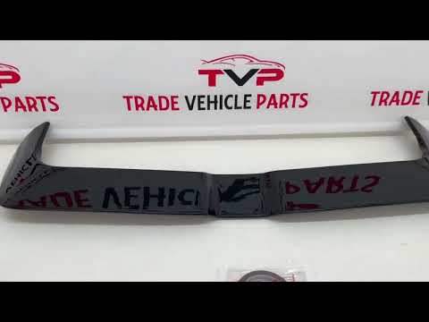 Fits Audi A3 S3 RS3 8Y Sportback 2020- Rear Roof Boot Spoiler 'Sport' - Gloss Black video