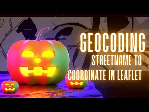 Web mapping: Street name into co-ordinates | Geocoding | Tutorial 14 | Leaflet | JS | WebGIS| python