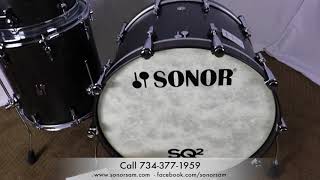 Video thumbnail for Sonor SQ2 Maple Medium Vintage Onyx Semi Gloss Finish w  Protective Black Lacquer inside shells   Si by SONORSam