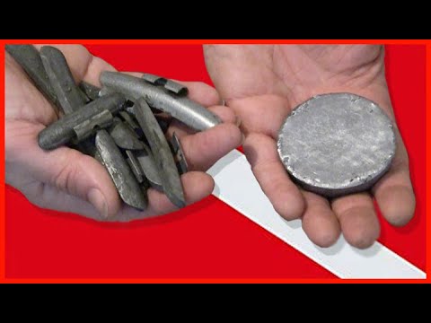 How to make SCUBA Dive Weights from Lead Wheel Tire Weights