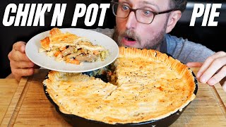 Making a VEGAN CHICK’N POT PIE from scratch with homemade VEGAN PIE CRUST