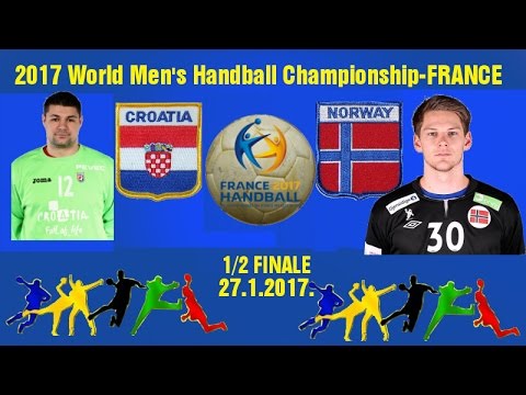 HANDBALL HRVATSKA CROATIA VS NORGE NORWAY 2017 World Men's Handball Championship FRANCE PARIS