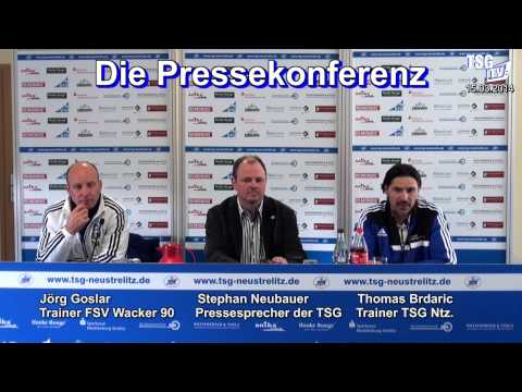 Pressekonferenz TSG Neustrelitz - FSV Wacker 90 Nordhausen