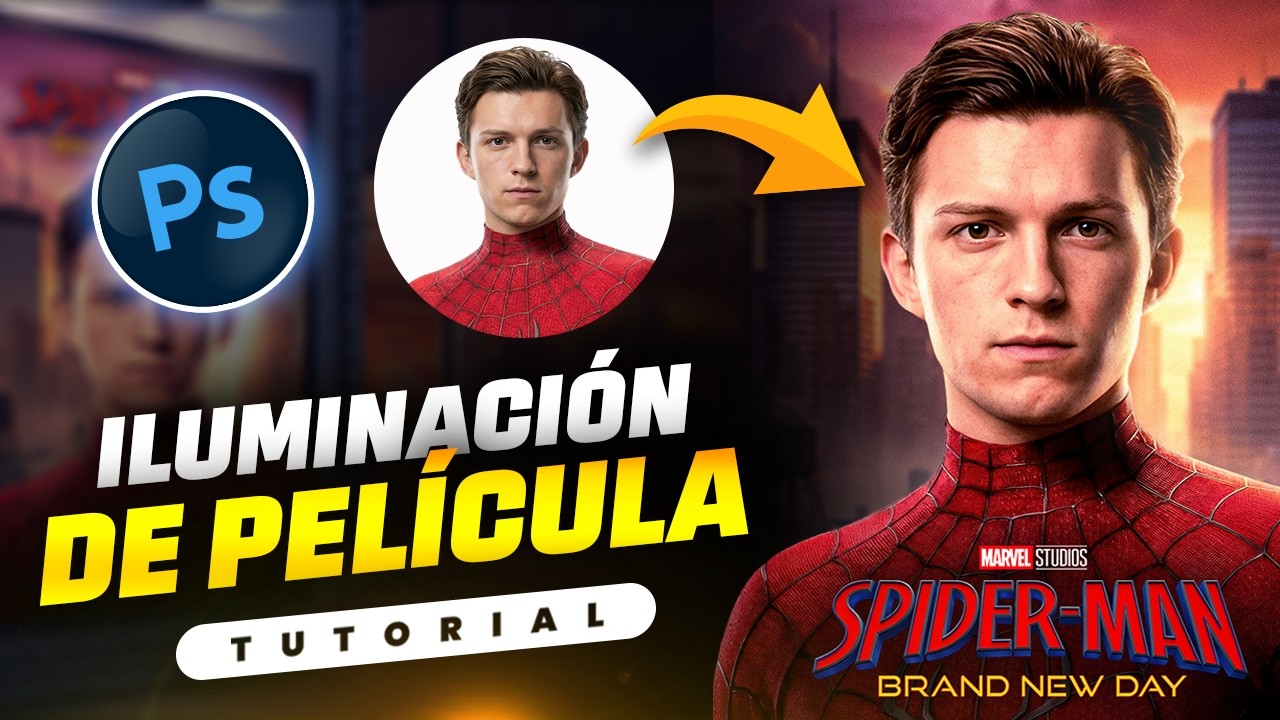 🎥 ILUMINACIÓN de PELÍCULA en Photoshop | Paso a Paso