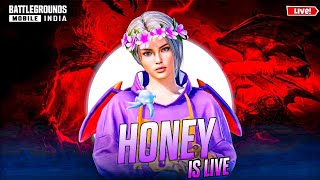 DAILY STREAM IS HERE DAY 18😂🤪YouTube Honey Is Live #bgmi #pubgmobile @YouTube Honey