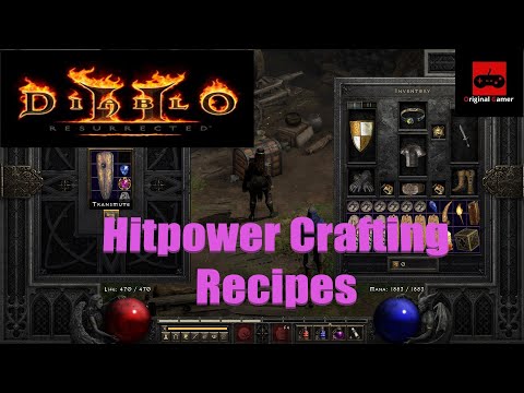 Diablo 2 Resurrected - Hitpower Crafting Recipes