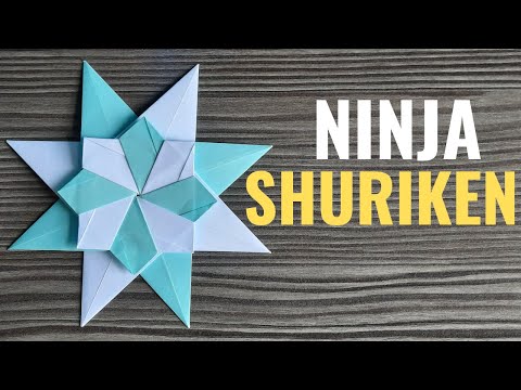 How To Make An 8 Sided Ninja Star | Easy Origami
