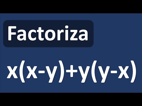 FACTORIZA EL POLINOMIO x(x-y)+y(y-x)
